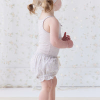 Organic Cotton Frill Bloomer - Chloe Lavender Childrens Bloomer from Jamie Kay Australia