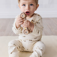 Organic Cotton Fernley Bodysuit - Cosy Basil Cloud Childrens Bodysuit from Jamie Kay Australia