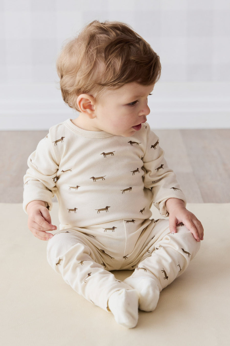 Organic Cotton Fernley Bodysuit - Cosy Basil Cloud Childrens Bodysuit from Jamie Kay Australia