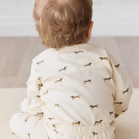 Organic Cotton Fernley Bodysuit - Cosy Basil Cloud Childrens Bodysuit from Jamie Kay Australia