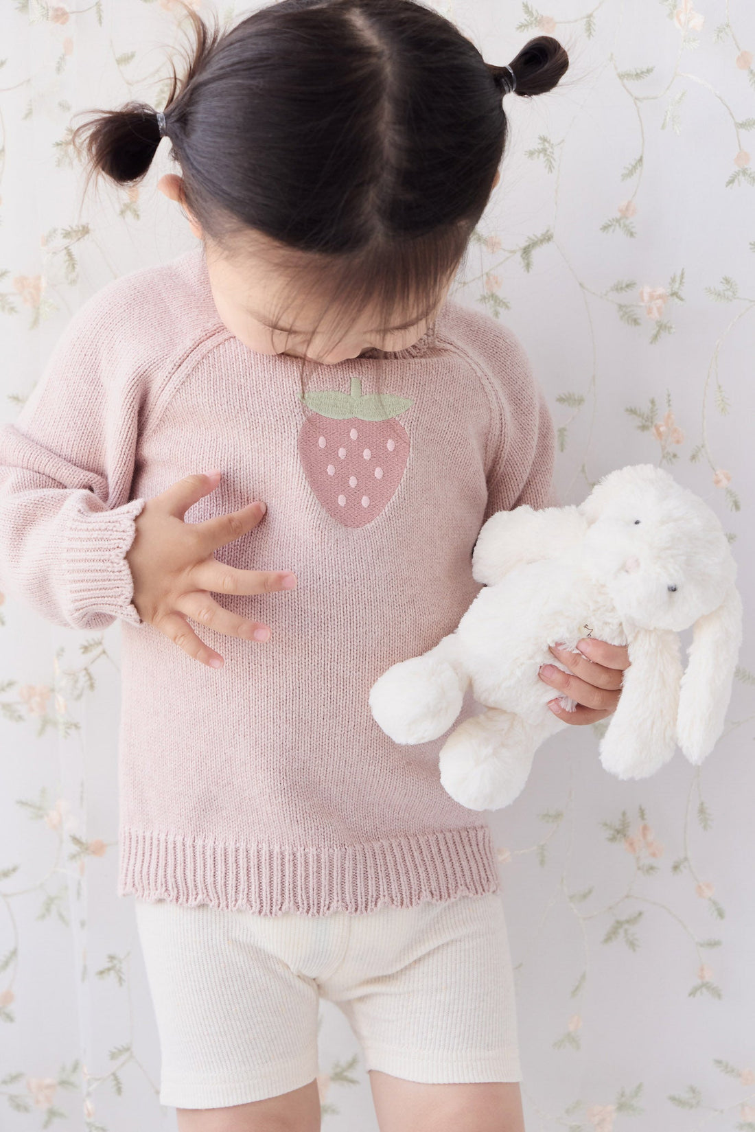 Audrey Knitted Jumper - Strawberry Childrens Jumper from Jamie Kay Australia