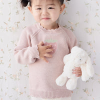 Audrey Knitted Jumper - Strawberry Childrens Jumper from Jamie Kay Australia