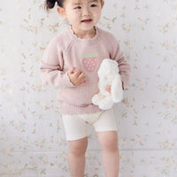 Audrey Knitted Jumper - Strawberry Childrens Jumper from Jamie Kay Australia