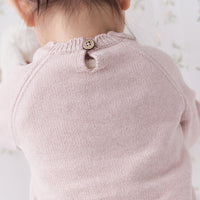 Audrey Knitted Jumper - Strawberry Childrens Jumper from Jamie Kay Australia