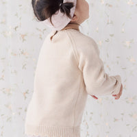 Audrey Knitted Jumper - Oatmeal Marle Childrens Jumper from Jamie Kay Australia