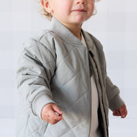 Harley Bomber Jacket - Sage Childrens Jacket from Jamie Kay Australia