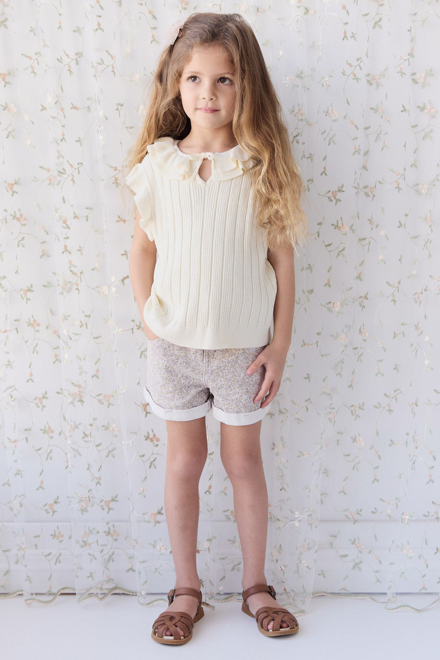 Lilah Top - Parchment Childrens Top from Jamie Kay Australia