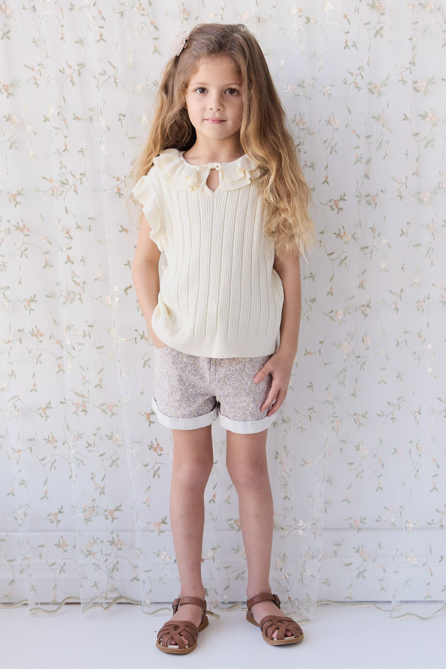 Lilah Top - Parchment Childrens Top from Jamie Kay Australia