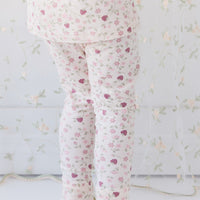 Organic Cotton Atlas Long Sleeve Pyjama Set - Berry Cream Adaline Berries Childrens Pyjama from Jamie Kay Australia