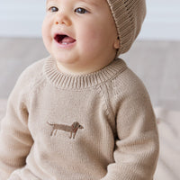 Ethan Jumper - Fawn Basil Childrens Jumper from Jamie Kay Australia