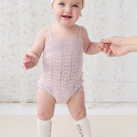 Cassie Sock - Parchment Childrens Sock from Jamie Kay Australia