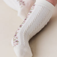 Cassie Sock - Parchment Childrens Sock from Jamie Kay Australia