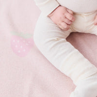 Organic Cotton Fine Rib Legging - Lily Fleck Childrens Legging from Jamie Kay Australia