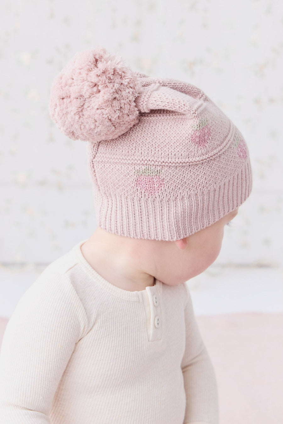 Juliette Beanie - Strawberry Childrens Hat from Jamie Kay Australia