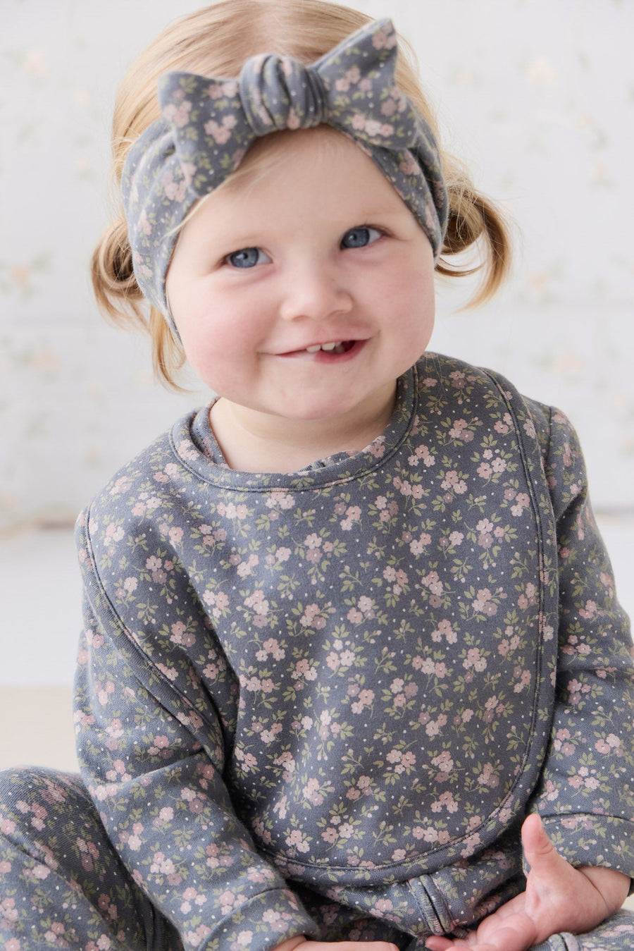 Organic Cotton Frankie Onepiece - Rosalie Floral Lava Childrens Onepiece from Jamie Kay Australia