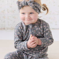 Organic Cotton Frankie Onepiece - Rosalie Floral Lava Childrens Onepiece from Jamie Kay Australia