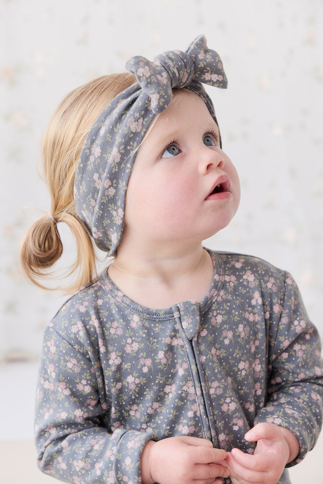 Organic Cotton Frankie Onepiece - Rosalie Floral Lava Childrens Onepiece from Jamie Kay Australia