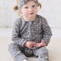 Organic Cotton Frankie Onepiece - Rosalie Floral Lava Childrens Onepiece from Jamie Kay Australia