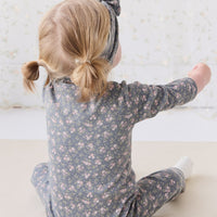 Organic Cotton Frankie Onepiece - Rosalie Floral Lava Childrens Onepiece from Jamie Kay Australia