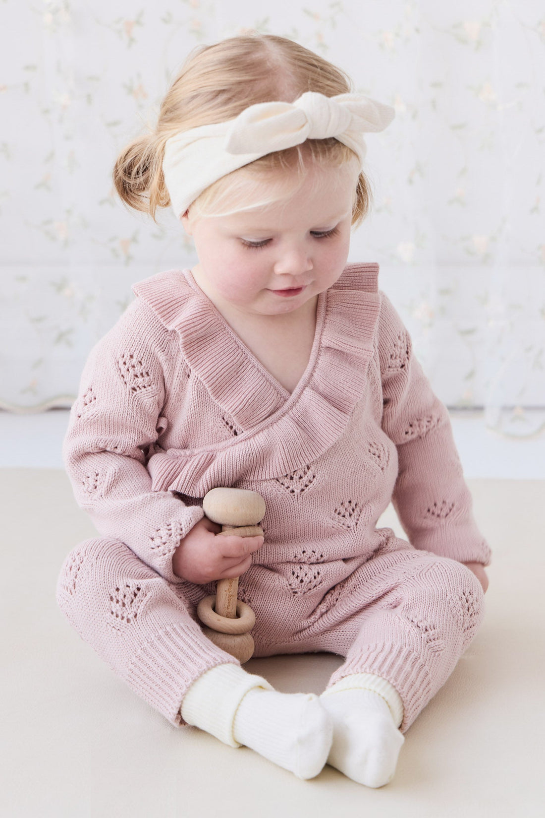 Lilah Onepiece - Ballet Pink Marle Childrens Onepiece from Jamie Kay Australia