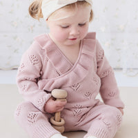 Lilah Onepiece - Ballet Pink Marle Childrens Onepiece from Jamie Kay Australia