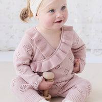 Lilah Onepiece - Ballet Pink Marle Childrens Onepiece from Jamie Kay Australia