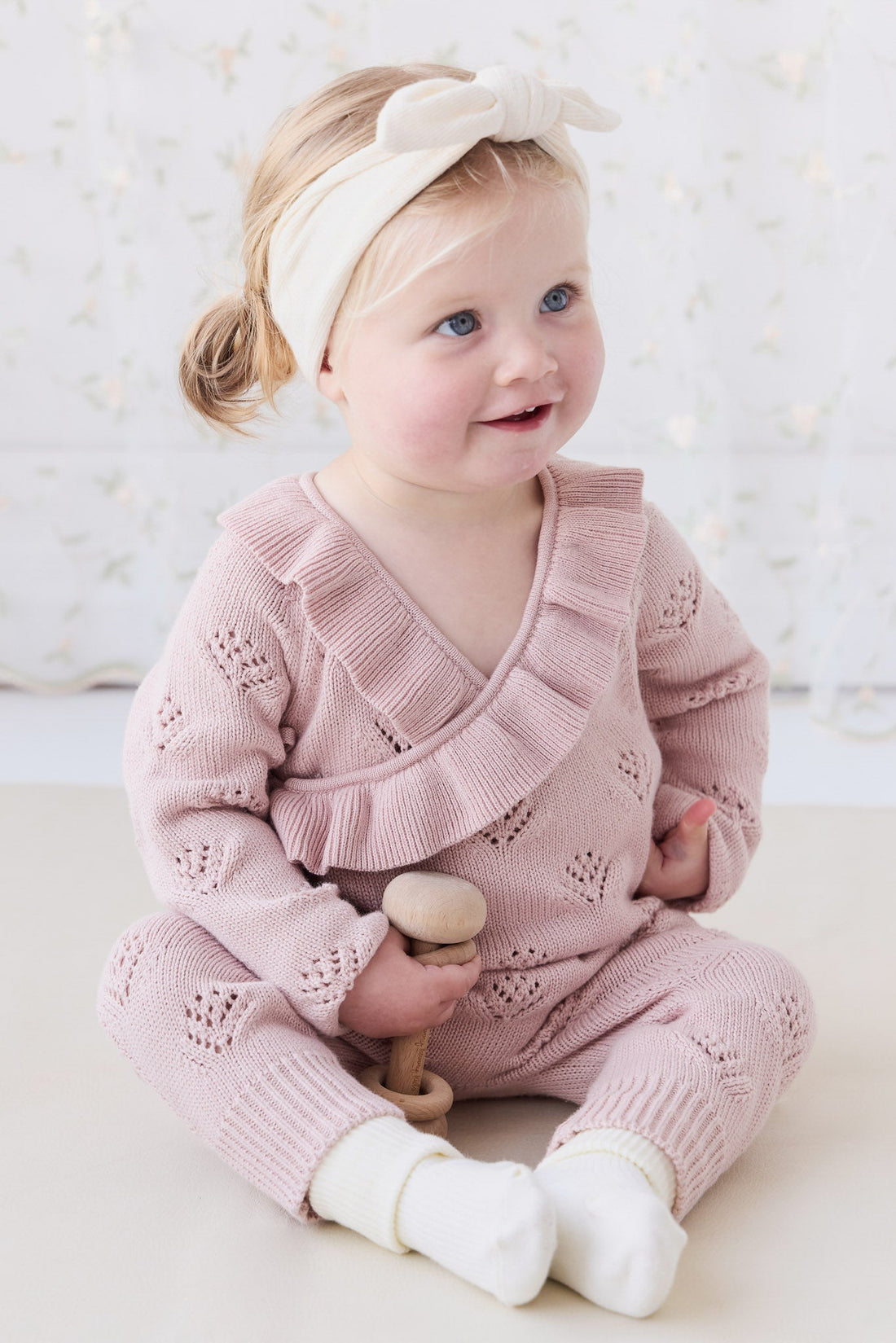 Lilah Onepiece - Ballet Pink Marle Childrens Onepiece from Jamie Kay Australia