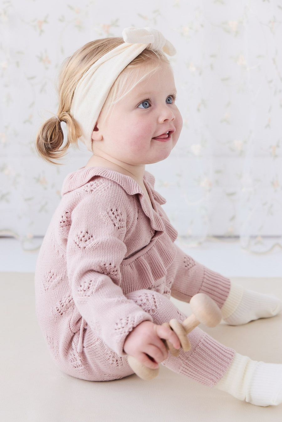 Lilah Onepiece - Ballet Pink Marle Childrens Onepiece from Jamie Kay Australia