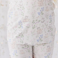 Organic Cotton Everyday Bike Short - Moons Garden Lavender Childrens Short from Jamie Kay Australia