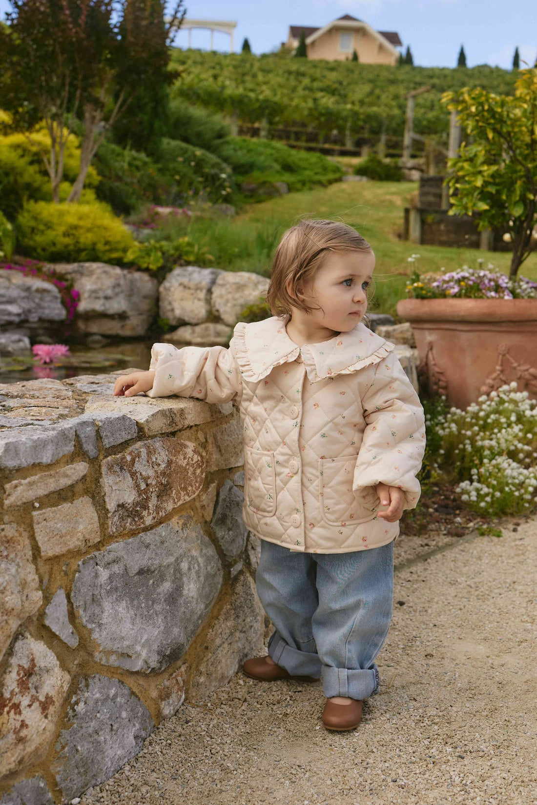 Sierra Pant - Antique Blue Childrens Pant from Jamie Kay Australia
