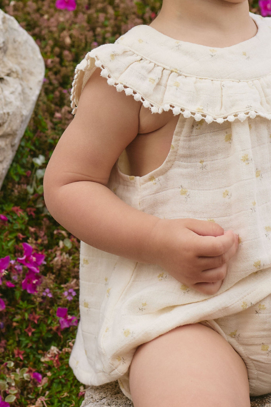 Organic Cotton Muslin Annalise Top - Vintage Ditsy Childrens Top from Jamie Kay Australia