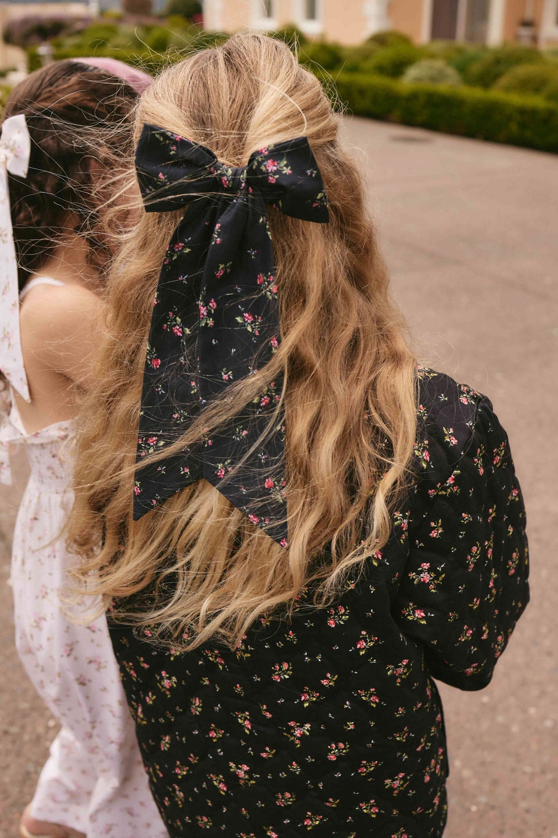 Organic Cotton Alora Bow - Bianca Noir Childrens Bow from Jamie Kay Australia