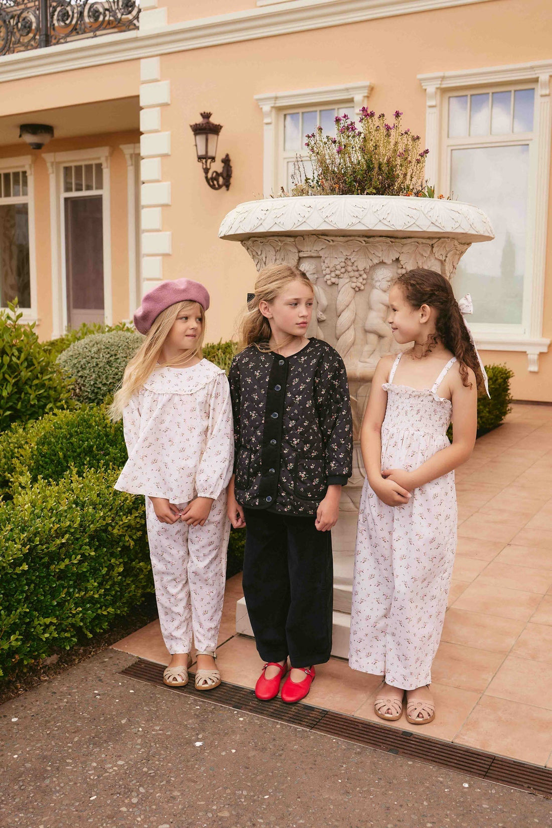 Organic Cotton Arabella Jumpsuit - Bianca Antique Childrens Jumpsuit from Jamie Kay Australia