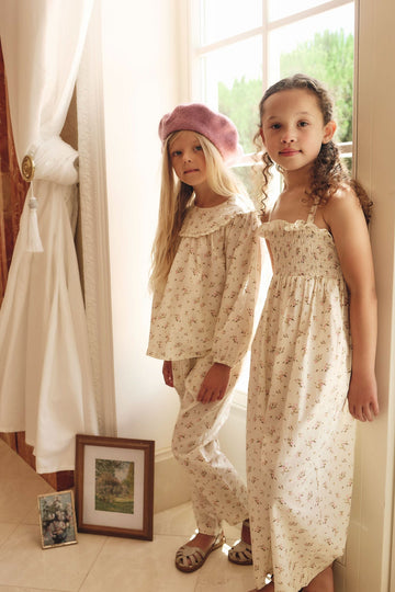Organic Cotton Arabella Jumpsuit - Bianca Antique Childrens Jumpsuit from Jamie Kay Australia