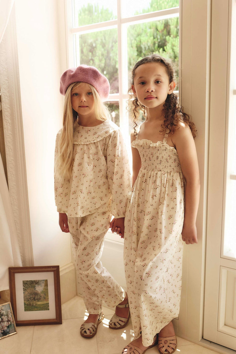 Organic Cotton Amira Blouse - Bianca Antique Childrens Top from Jamie Kay Australia