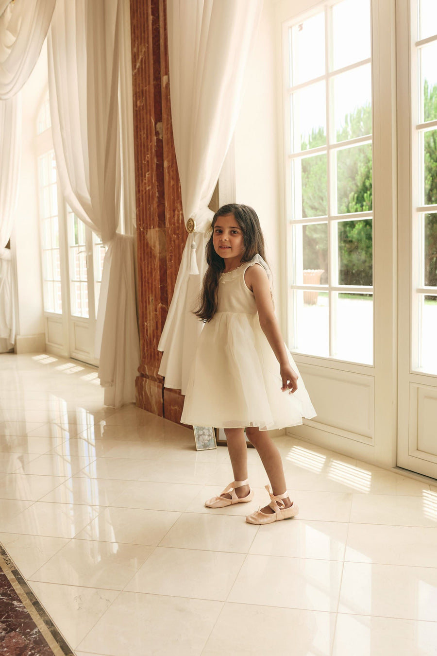 Adalyn Dress - Parchment Childrens Dress from Jamie Kay Australia