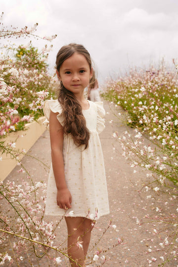 Organic Cotton Muslin Brielle Dress - Vintage Ditsy Childrens Dress from Jamie Kay Australia