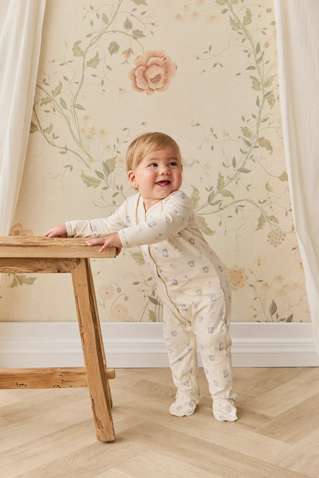 Organic Cotton Amory Onepiece - Charlies Butterflies Childrens Pyjama from Jamie Kay Australia