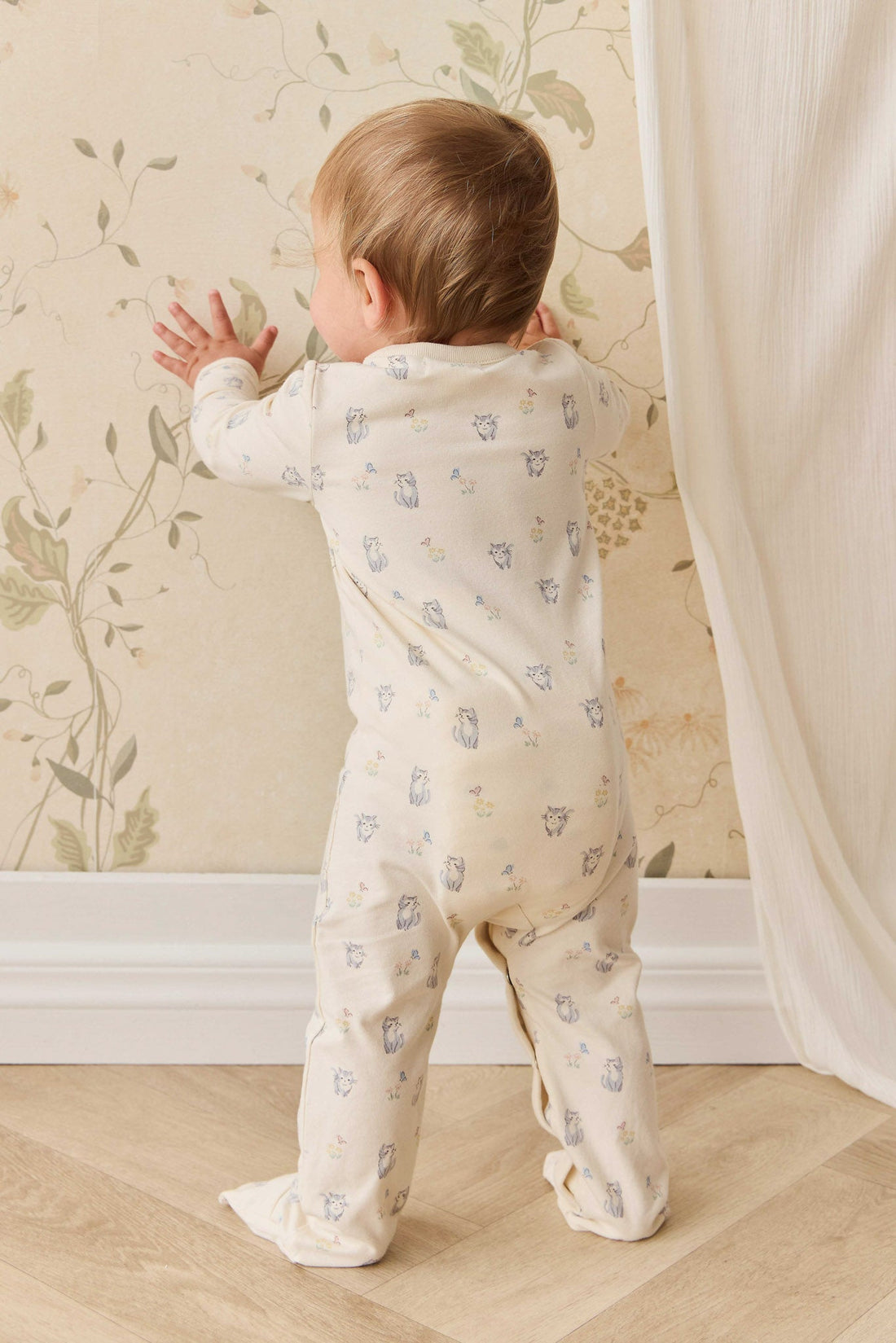 Organic Cotton Amory Onepiece - Charlies Butterflies Childrens Pyjama from Jamie Kay Australia