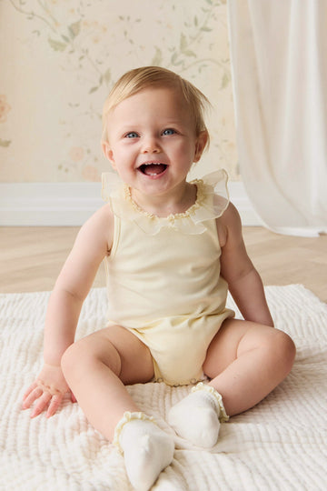 Adalyn Playsuit - Lemon Childrens Playsuit from Jamie Kay Australia