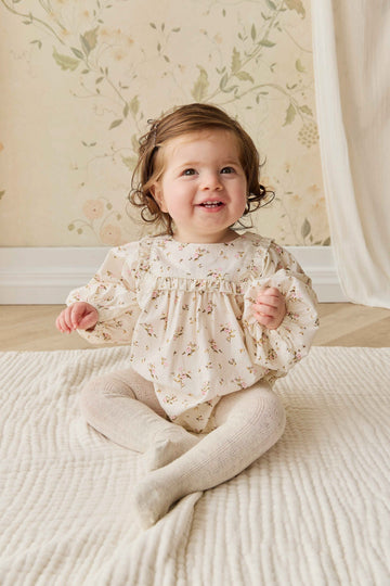 Organic Cotton Frances Playsuit - Bianca Antique Childrens Playsuit from Jamie Kay Australia