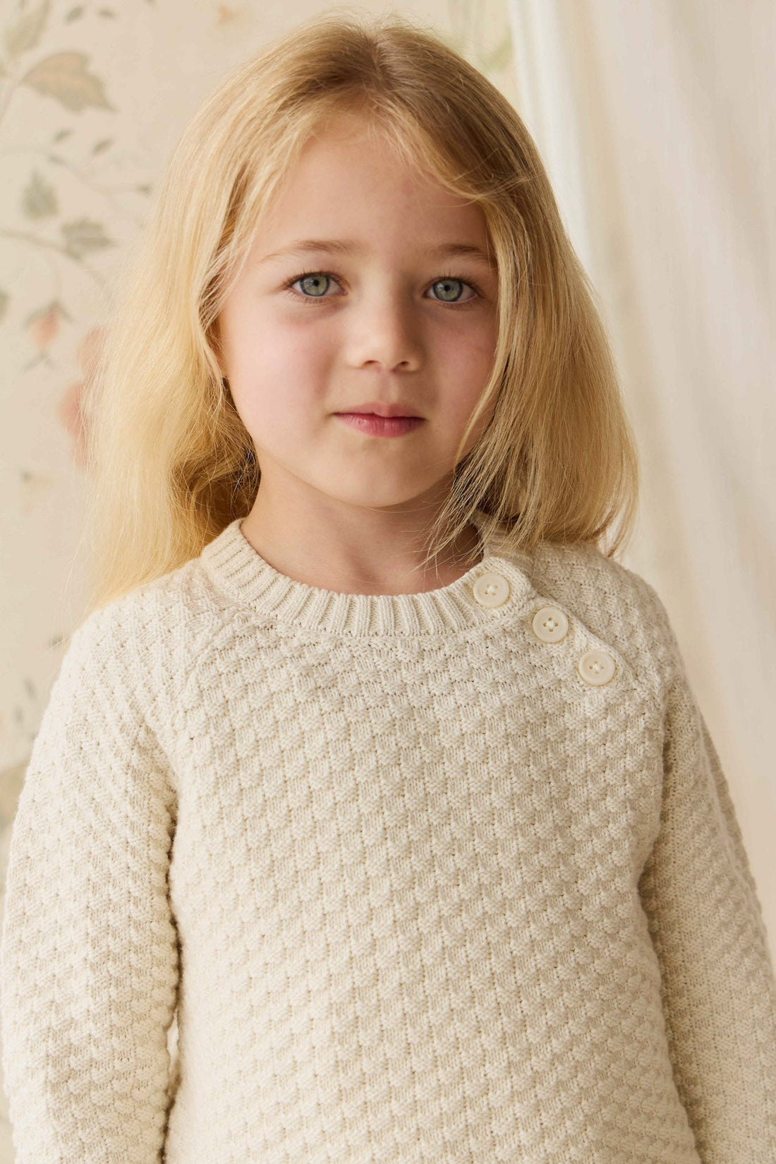 Emelia Jumper - Vanilla Childrens Jumper from Jamie Kay Australia