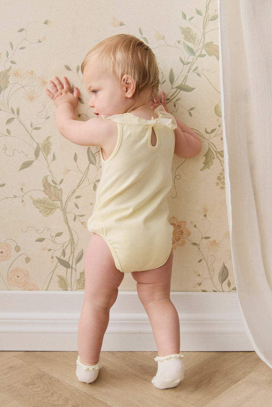 Adalyn Playsuit - Lemon Childrens Playsuit from Jamie Kay Australia