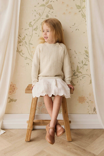 Emelia Jumper - Vanilla Childrens Jumper from Jamie Kay Australia