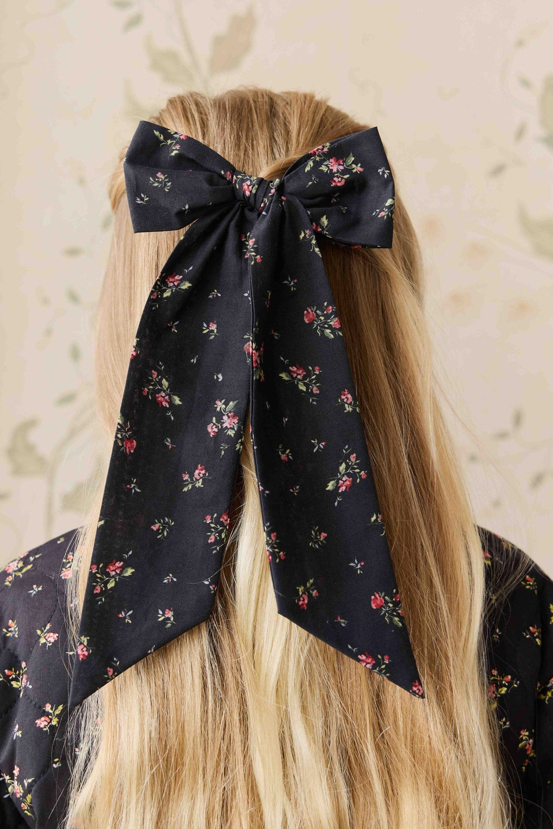 Organic Cotton Alora Bow - Bianca Noir Childrens Bow from Jamie Kay Australia