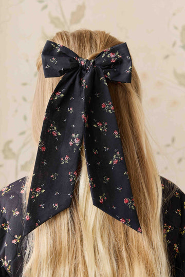 Organic Cotton Alora Bow - Bianca Noir Childrens Bow from Jamie Kay Australia