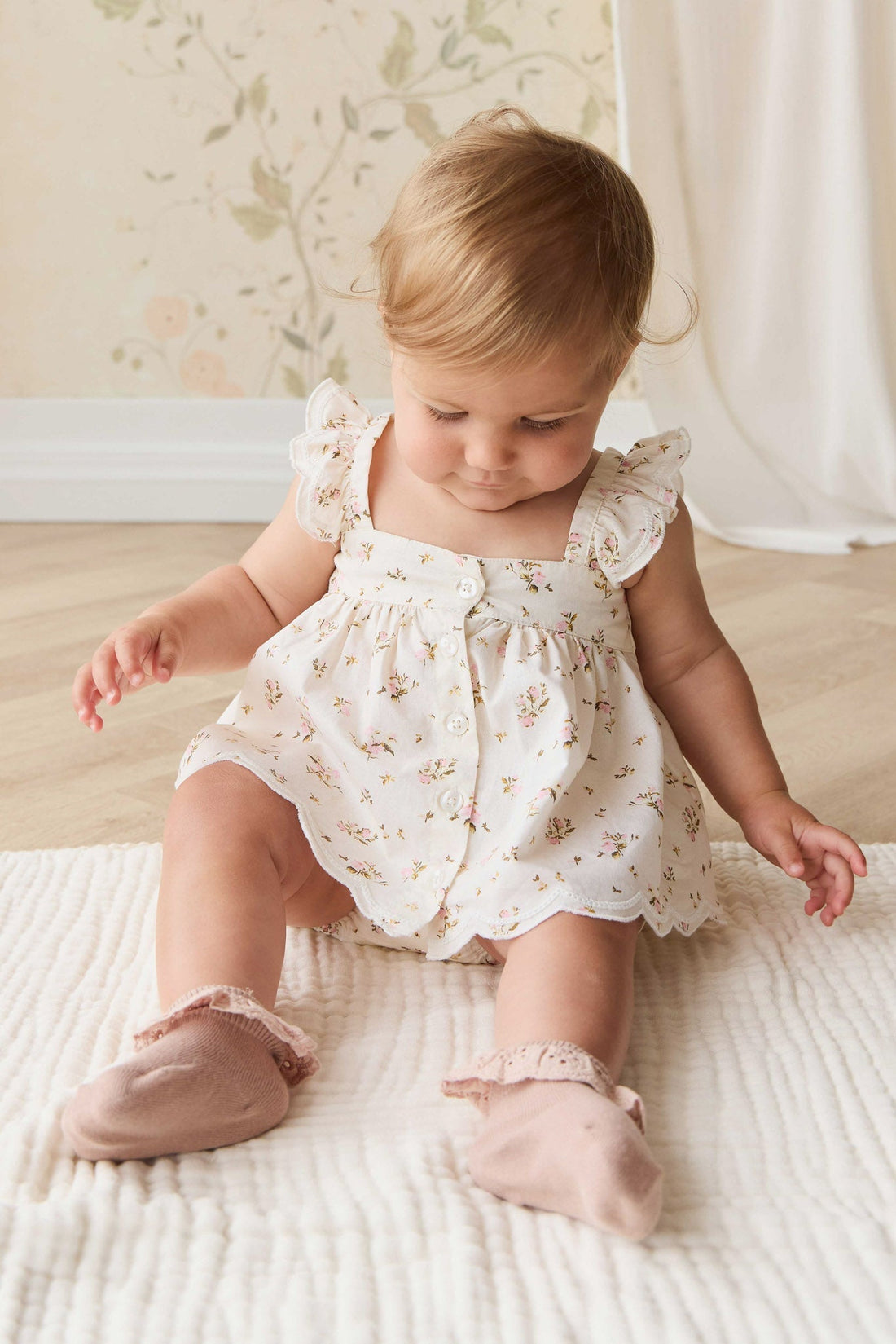 Organic Cotton Haylen Top - Bianca Antique Childrens Top from Jamie Kay Australia