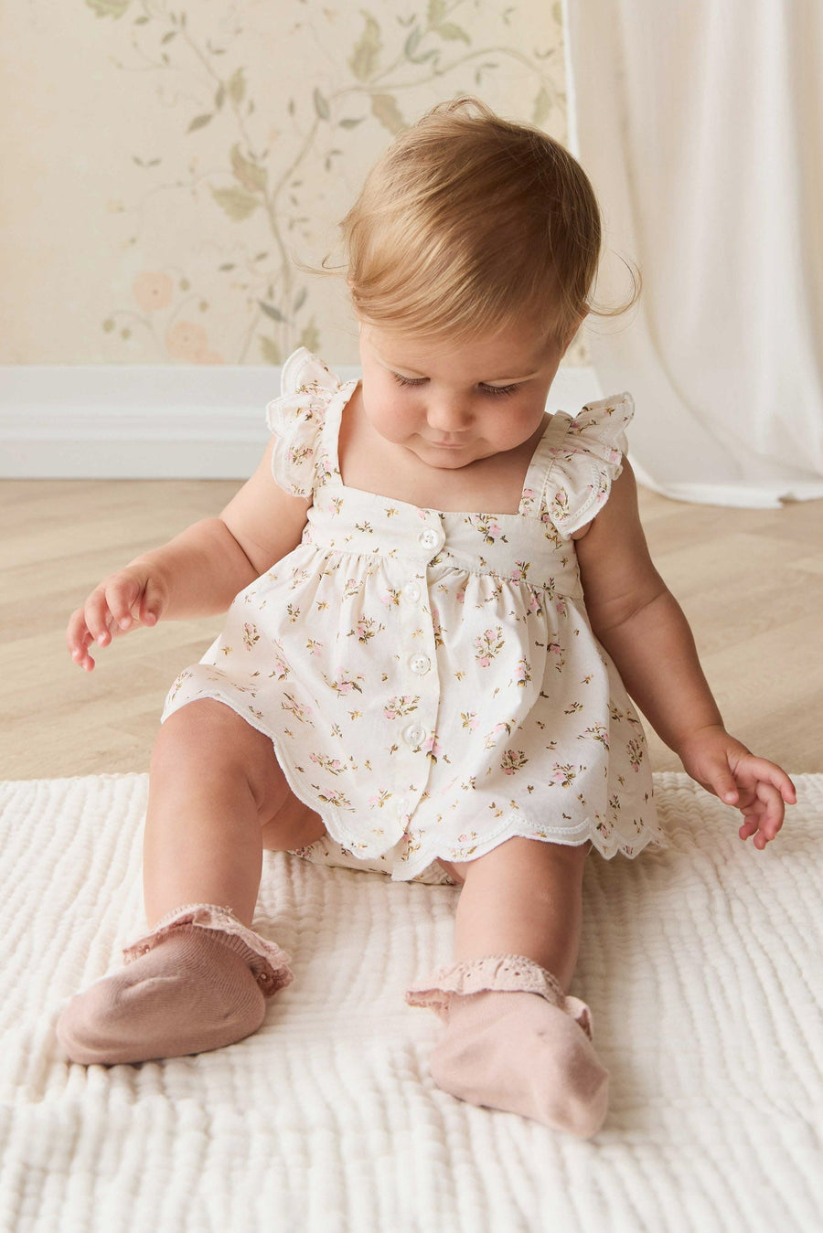 Organic Cotton Haylen Top - Bianca Antique Childrens Top from Jamie Kay Australia
