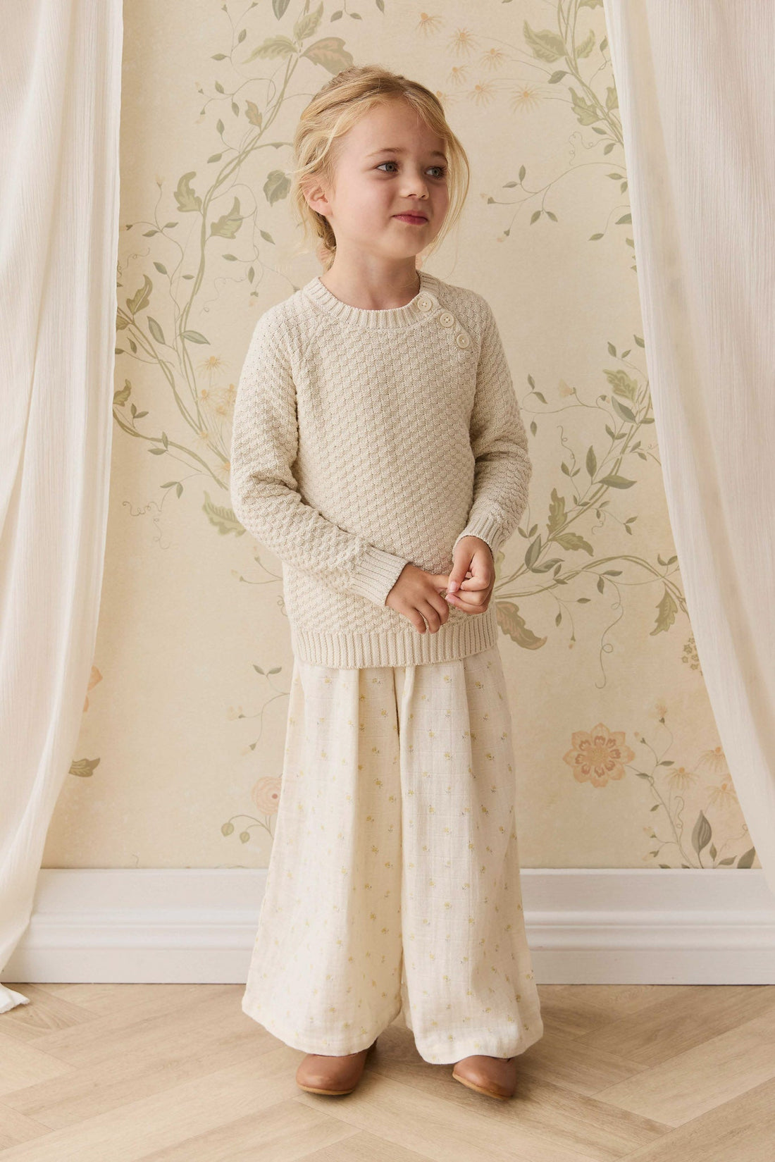 Emelia Jumper - Vanilla Childrens Jumper from Jamie Kay Australia