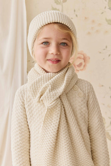 Emelia Scarf - Vanilla Childrens Scarf from Jamie Kay Australia